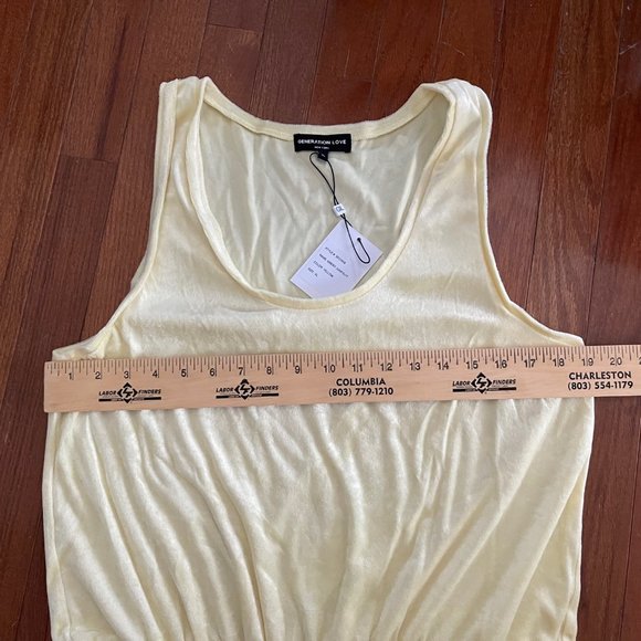 New Generation Love Yellow Velour Emery Jumpsuit Size XL Extra Large - Picture 2 of 12